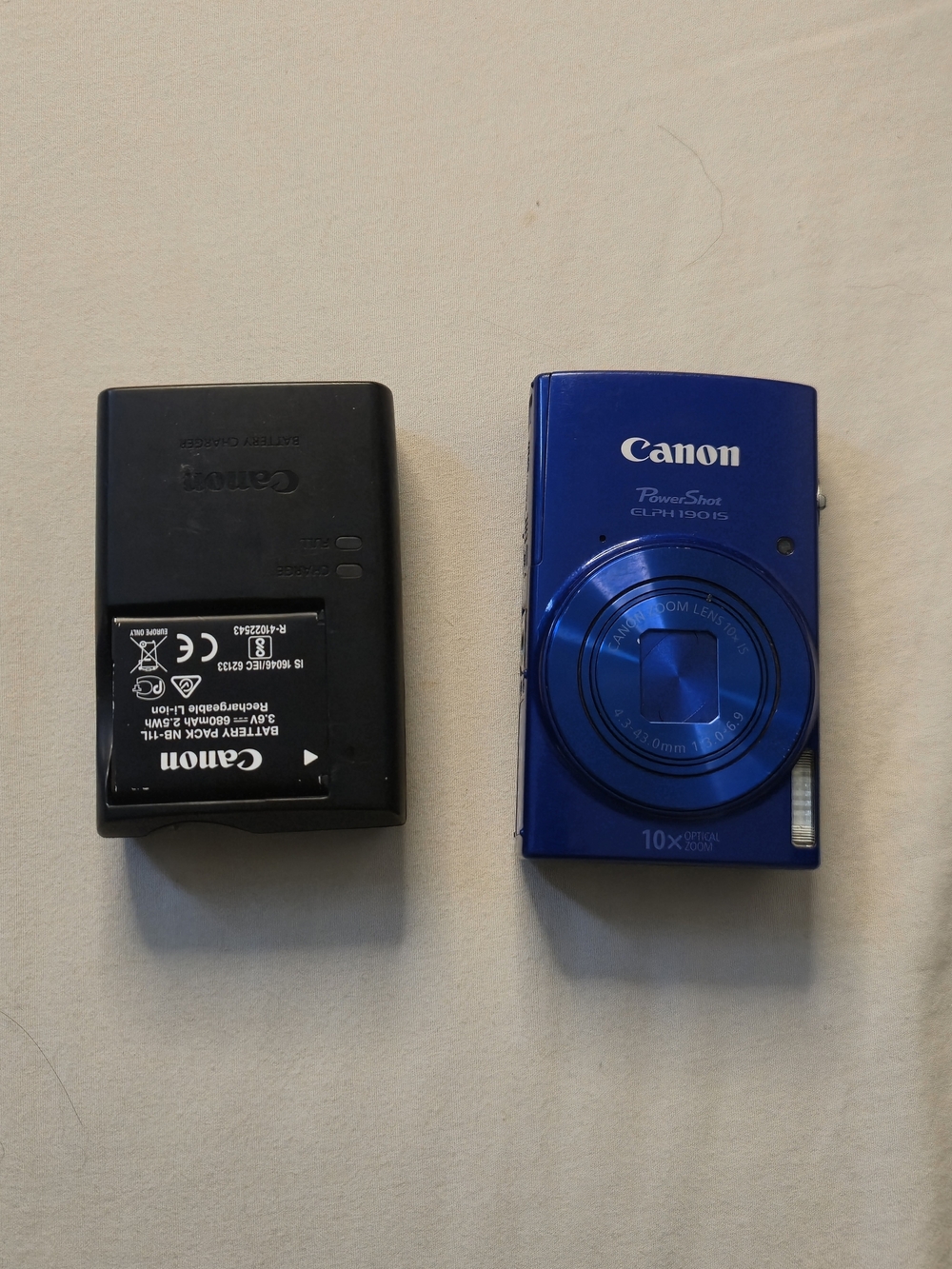 Canon PowerShot ELPH 190 IS / IXUS 180 / IXY 190 Digital Camera 20 MP Blue Wi-Fi